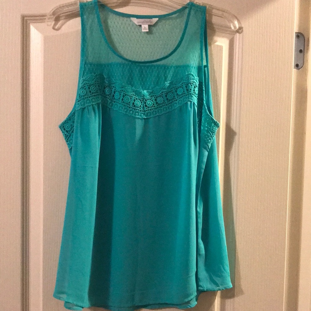 Sheer tank top